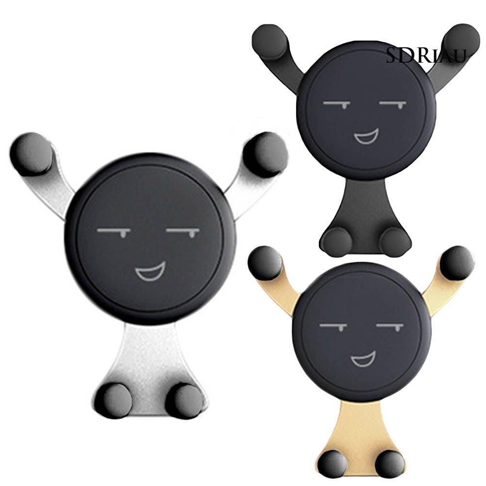 Giá đỡ điện thoại gắn lỗ thông gió xe hơi hình mặt cười dễ thương