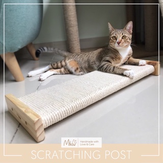 Cào móng mèo, kích thước 54x20cm, bền chắc, kèm catnip, bàn cào móng cho mèo handmade, Mikou shop
