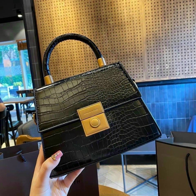 Túi Xách Nữ🔥FREESHIP🔥Túi Xách Xữ Quai Tròn Khoá Vàng - HH501