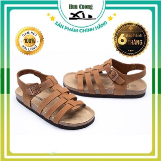 💥💥 sandal chiến binh da bò 100% nâu đế trấu