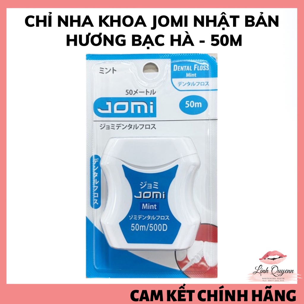 Chỉ Nha Khoa Jomi Dental Floss Mint Hương Bạc Hà Nhật Bản (Dài 50M)