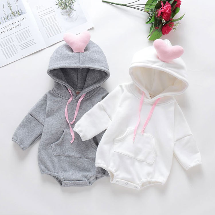 Áo Liền Quần Dày Dặn Tay Dài Thời Trang Mùa Đông Cho Bé Sơ Sinh 0621