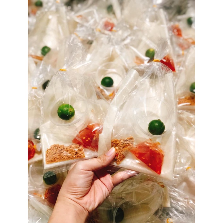 Bánh Tráng Chấm UNIN Bánh Tráng Sốt Muối Nước Chấm Thần Thánh Kèm Bánh Kèm Sốt Siêu Ngon BT002