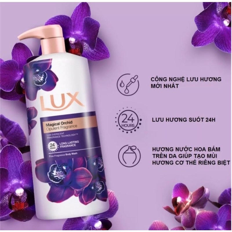 SỮA TẮM LUX THÁI SOFT ROSE/ MAGICAL ORCHID 500ML