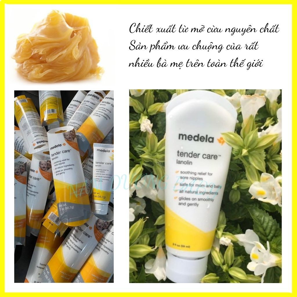 Kem nứt đầu ti Tender care lanolin mỡ cừu nguyên chất, lọ 56.7g