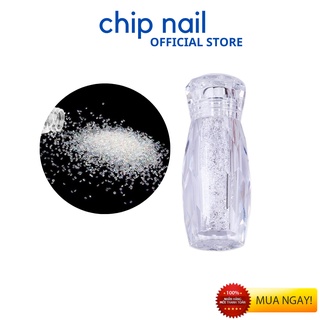 Đá rắc móng nail màu trắng