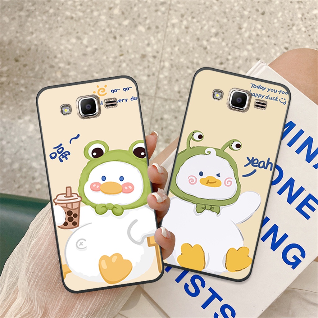 Ốp lưng Samsung J2 Prime/J3 2015/J3 2016/J5 2015/J7 2015 chú vịt đáng yêu, lucky duck, ốp cặp đôi dễ thương