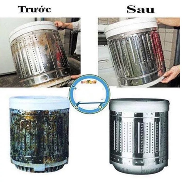 Bột Tẩy Lồng Máy Giặt Hàn Quốc - Chai Tẩy lồng máy Giặt Siêu Sạch