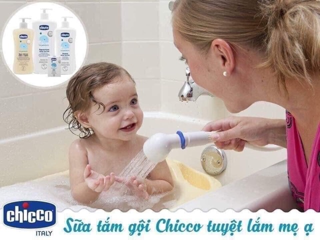 Sữa Tắm Gội Chicco Chiết Xuất Hoa Cúc