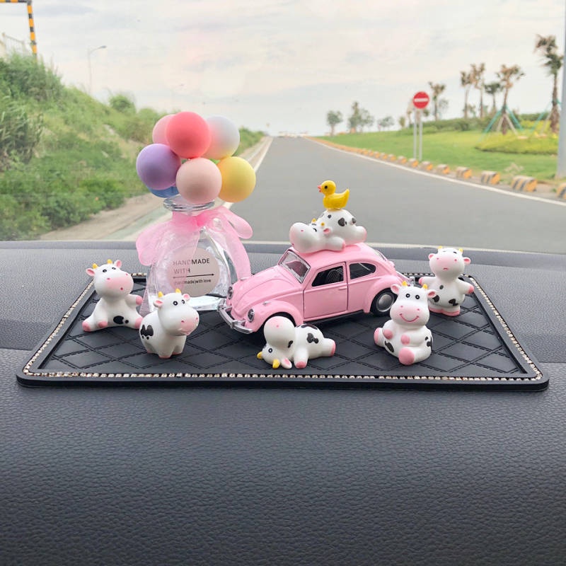 Online Celebrities' Cute Cartoon Cow Car Decoration Car Interior Accessories Dashboard Creative Decorations All Products 9xfp