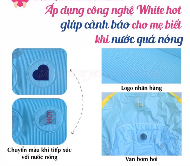 Chậu tắm phao vịt vàng Munchkin