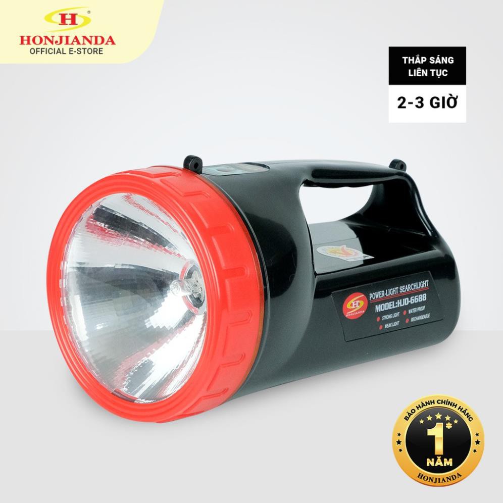 Đèn pin sạc tích điện xách tay Honjianda HJD-6688 - có chân đế sạc