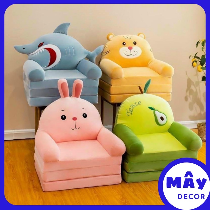 Ghế lười sofa bằng bông hình thú đáng yêu cho bé