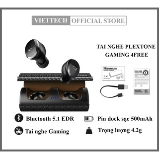 Tai Nghe Bluetooth TrueWire Less Gaming Plextone 4Free - Hàng Chính Hãng