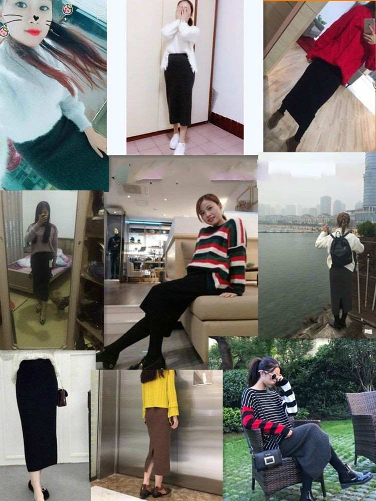 Chân Váy Len Dài Màu Đen Xẻ Tà Size Lớn 3xl Thời Trang 2020 Cho Nữ | BigBuy360 - bigbuy360.vn