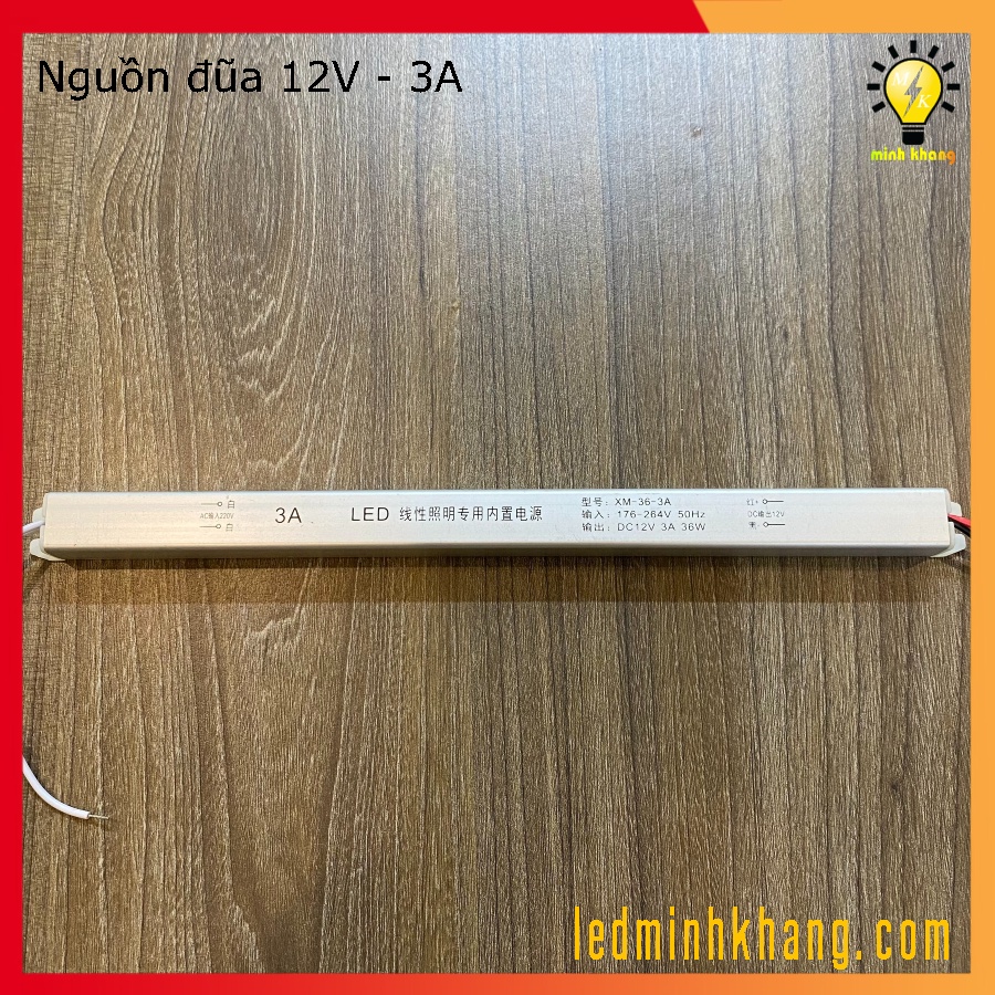 Nguồn đũa 12V công suất 2A, 3A, 5A dùng cho đèn led