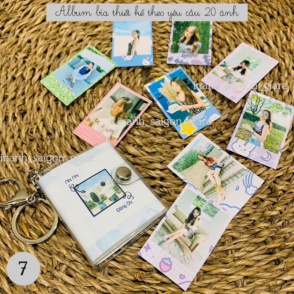 Album ảnh thiết kế bìa theo nhiều chủ đề 20 ảnh 3,5x5,2cm (NHẬN IN GẤP) HÀNG THIẾT KẾ RIÊNG KHÔNG ĐỤNG HÀNG