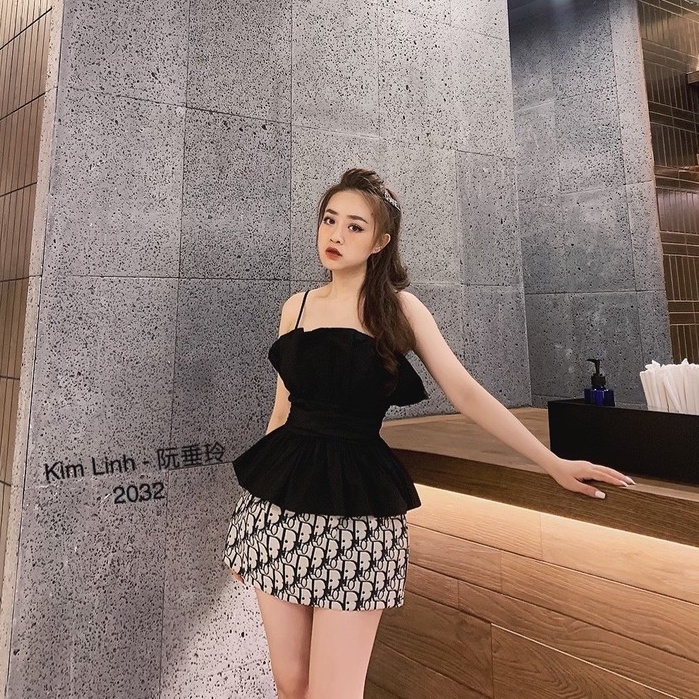 Chân váy caro váy tennis chân váy ngắn chất liệu tagta gấm cao cấp KIM LINH form đứng dáng chuẩn