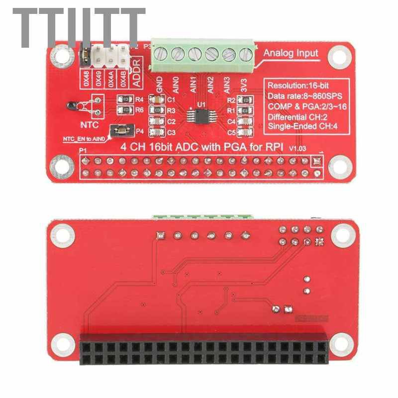 Module Chuyển Đổi Kỹ Thuật Số Ttl 16-bit Ads1115 Adc Analog Sang Digital Cho Raspberry Pi 3 / 2 / B + Ht