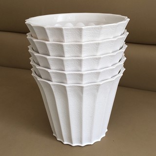 Chậu nhựa tròn khía lớn