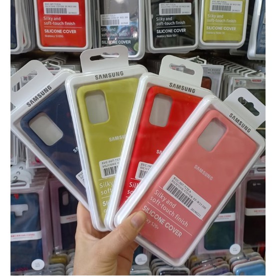 Ốp lưng Silicon Cover Galaxy S20 Plus chống bám bẩn, chống bán vân tay
