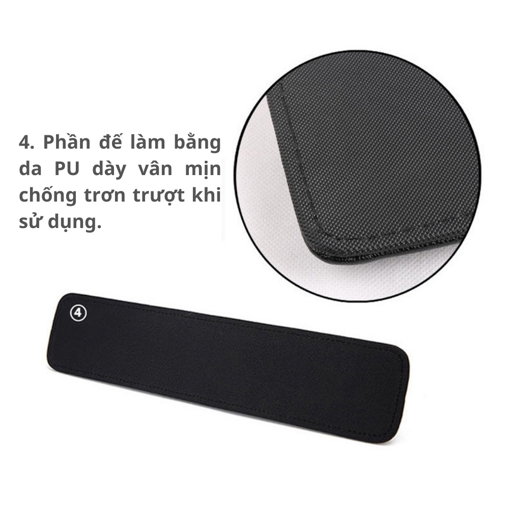 Kê Tay Bàn Phím Da PU Cao Cấp Chống Mỏi Cổ Tay - Shop Nado