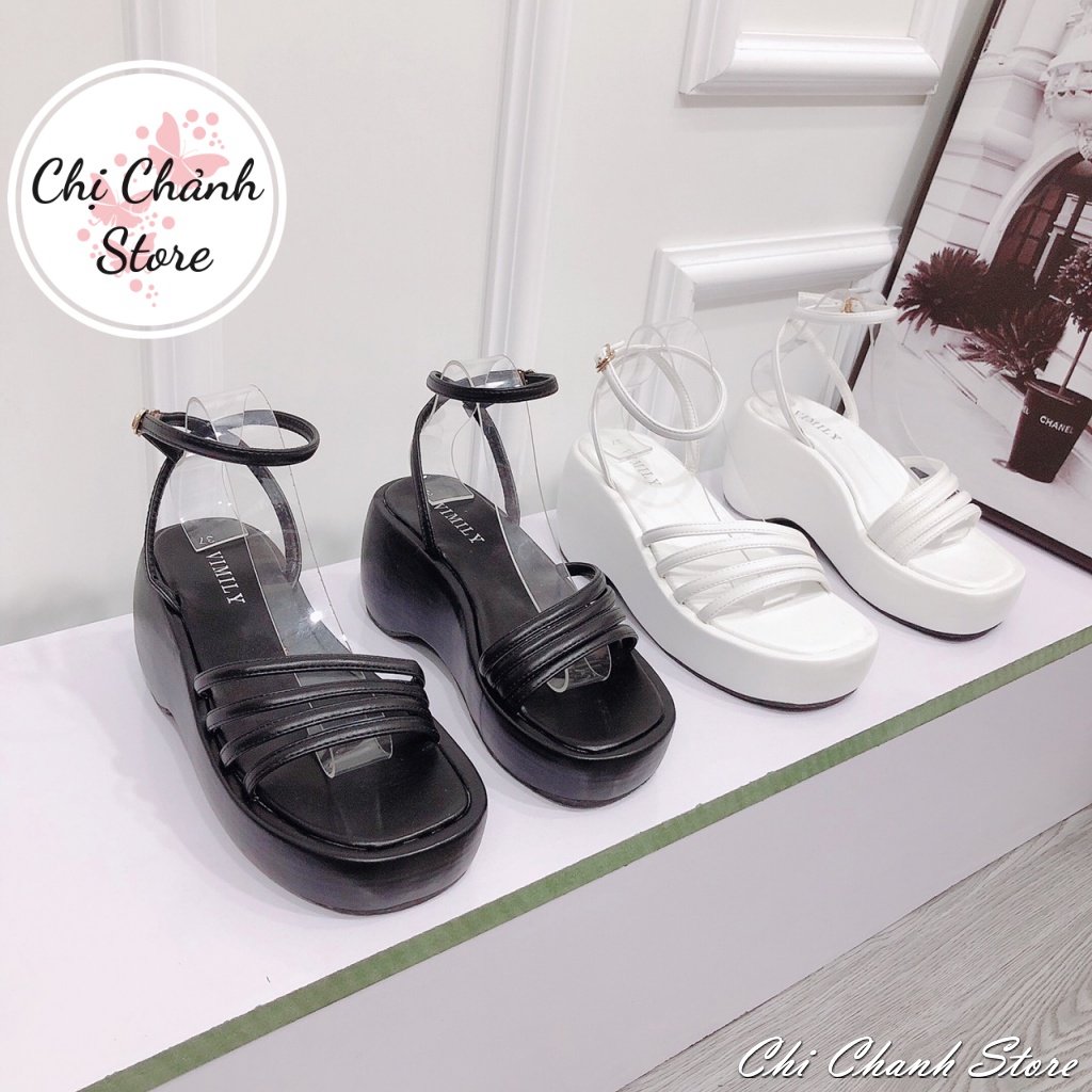 Sandal Nữ Đế Xuồng 7p Quai Dây Mảnh Bọc Da Giày Nhẹ Lên Chân Cực Xinh - Chi chanh store