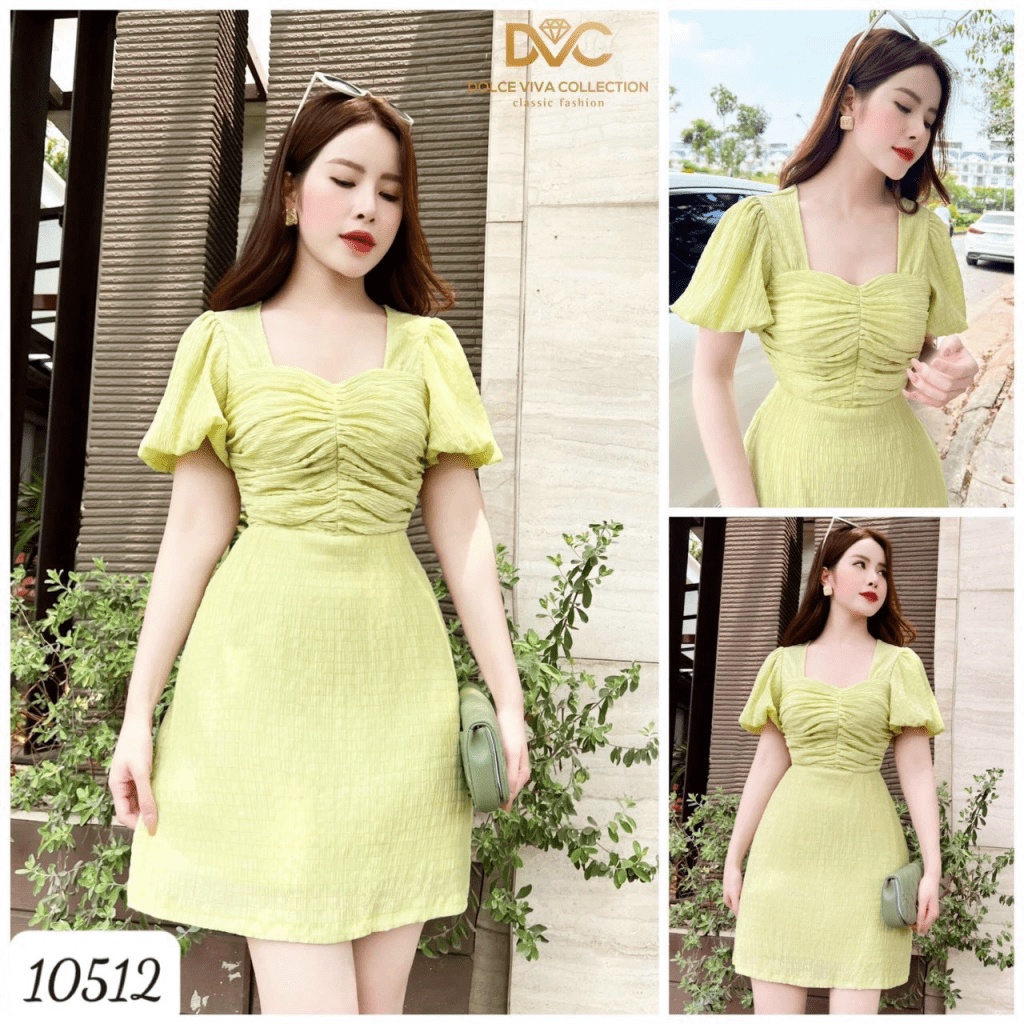 (HCM) ĐẦM XÒE NỮ PHỐI SIÊU XINH THỜI TRANG NỮ DUYÊN DÁNG , SÀNH ĐIỆU SANG TRỌNG CHO CÁC BẠN NỮ KME FASHION