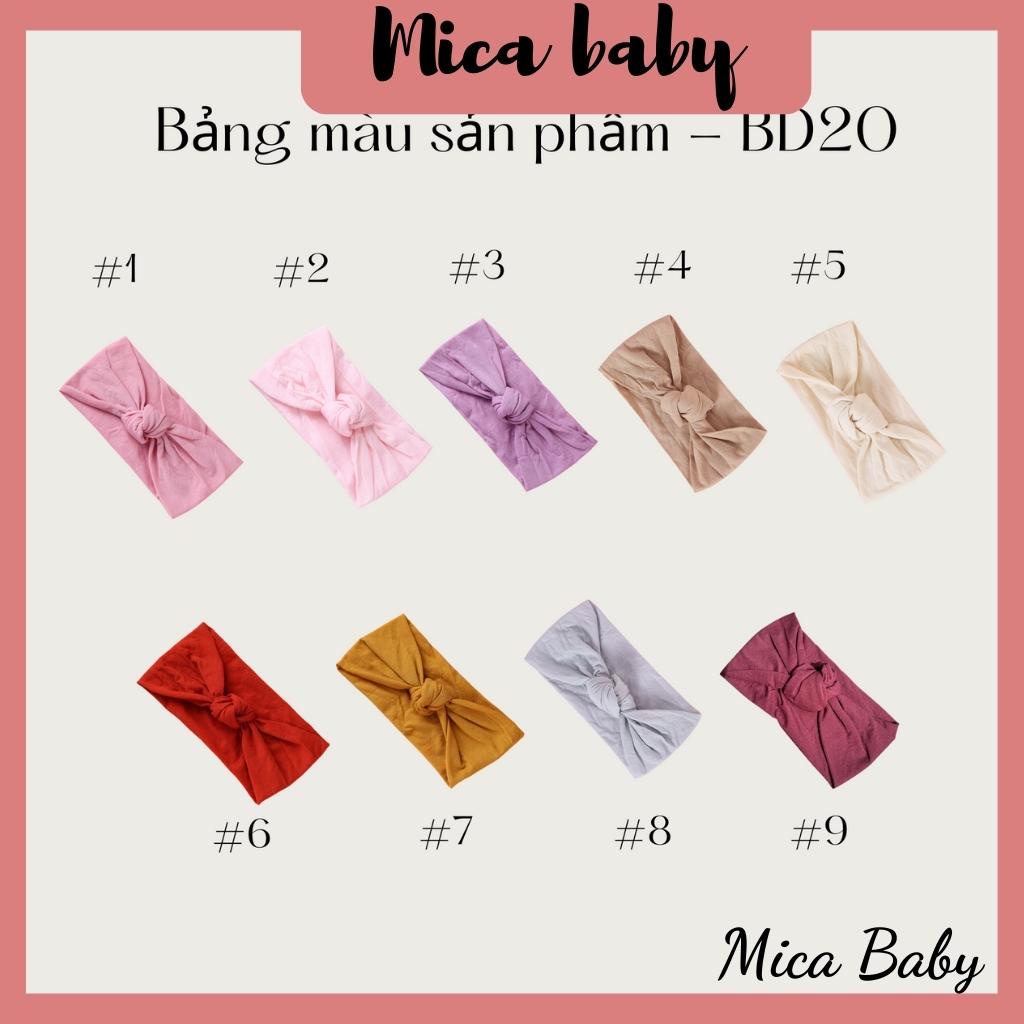 Băng đô thắt nút đáng yêu cho bé Mica baby BD20