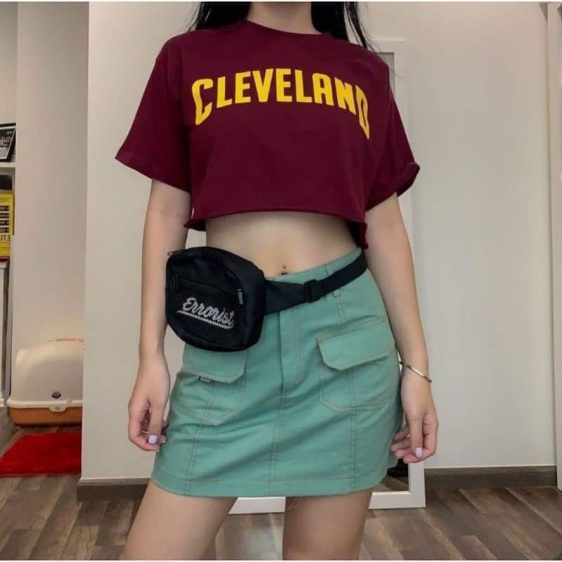 Pass áo croptop cleveland errorist