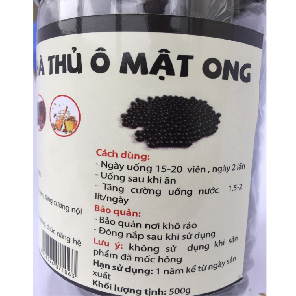 Hà Thủ Ô ⚜️KÈM QUÀ TẶNG⚜️ Viên Hà Thủ Ô Mật Ong Rừng Tam Đảo 500g, Cải Thiện Trạng Bạc Tóc, Rụng Tóc