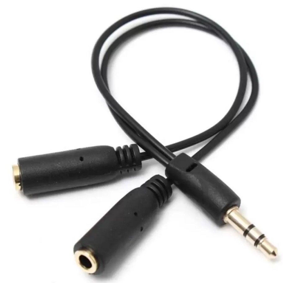 Jack Chia Âm Thanh 1 Ra 2 Cổng Audio 3.5mm