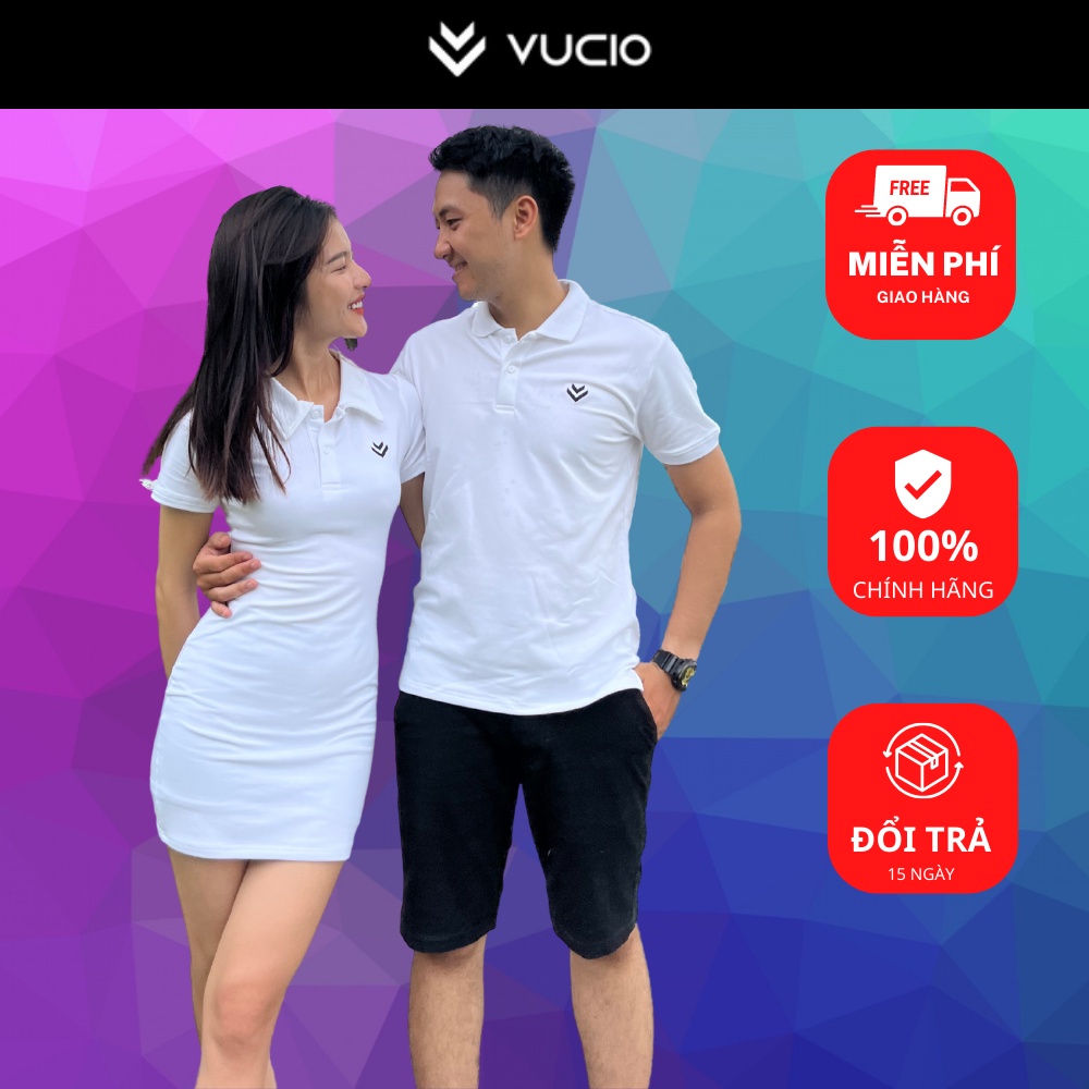 Đồ đôi nam nữ - Áo Polo Nam, Váy Polo body Nữ Thời Trang VUCIO
