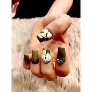 Hoa vẽ nổi dán móng , sản phẩm vẽ tay không đổ khuôn. HN007