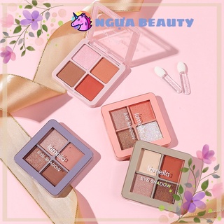 🦄 Phấn mắt 4 ô HỘI HOẠ 5086 nội địa chính hãng chuẩn màu tông tây cam hot sỉ rẻ - NGỰA BEAUTY