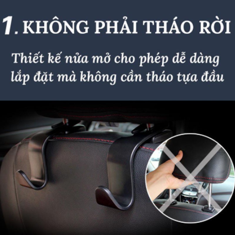 Móc chữ S treo đồ thông minh ghế ô tô, xe hơi