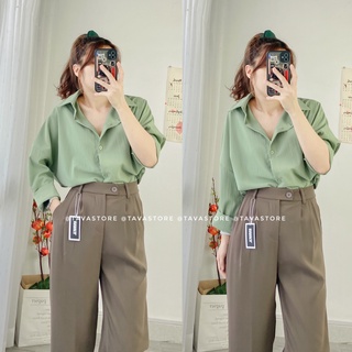 Áo sơmi mina trơn