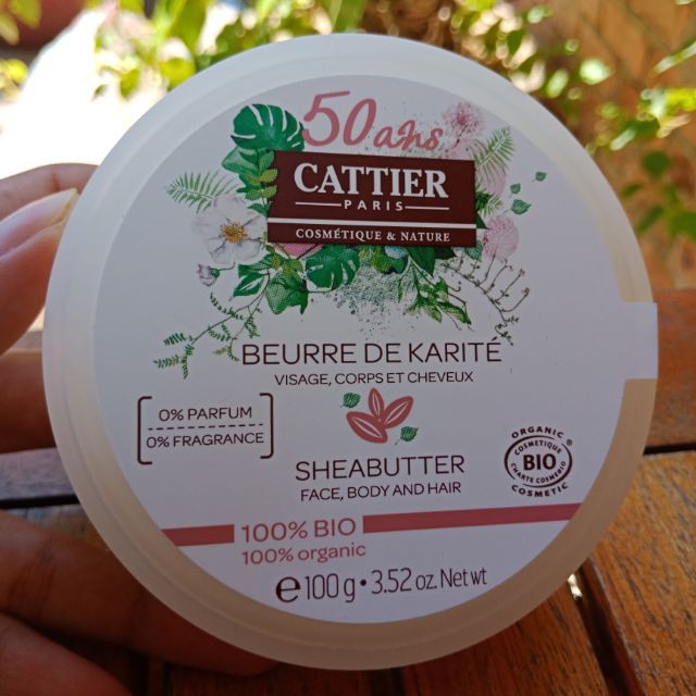 Bơ hạt mỡ 100% hữu cơ Cattier Paris