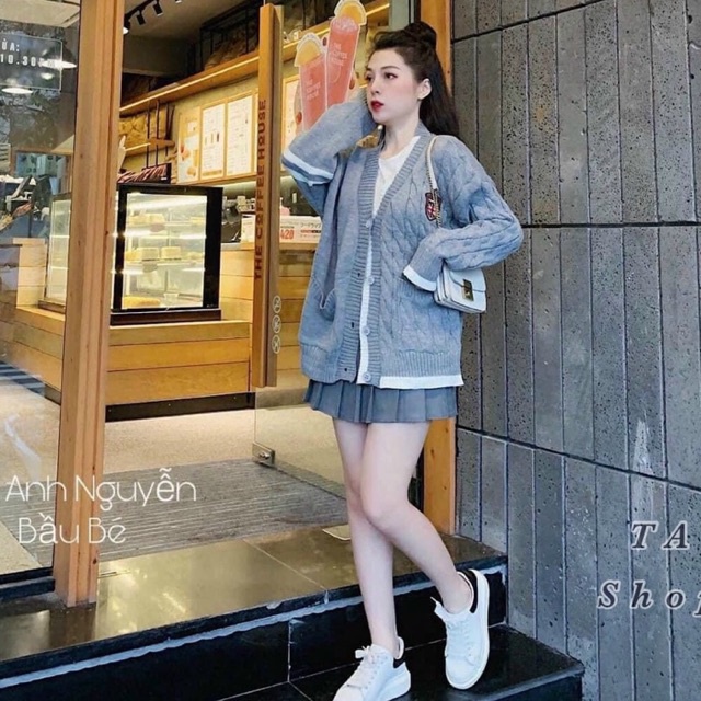 Áo khoác len cadigan Thom- Hàng Quảng Châu