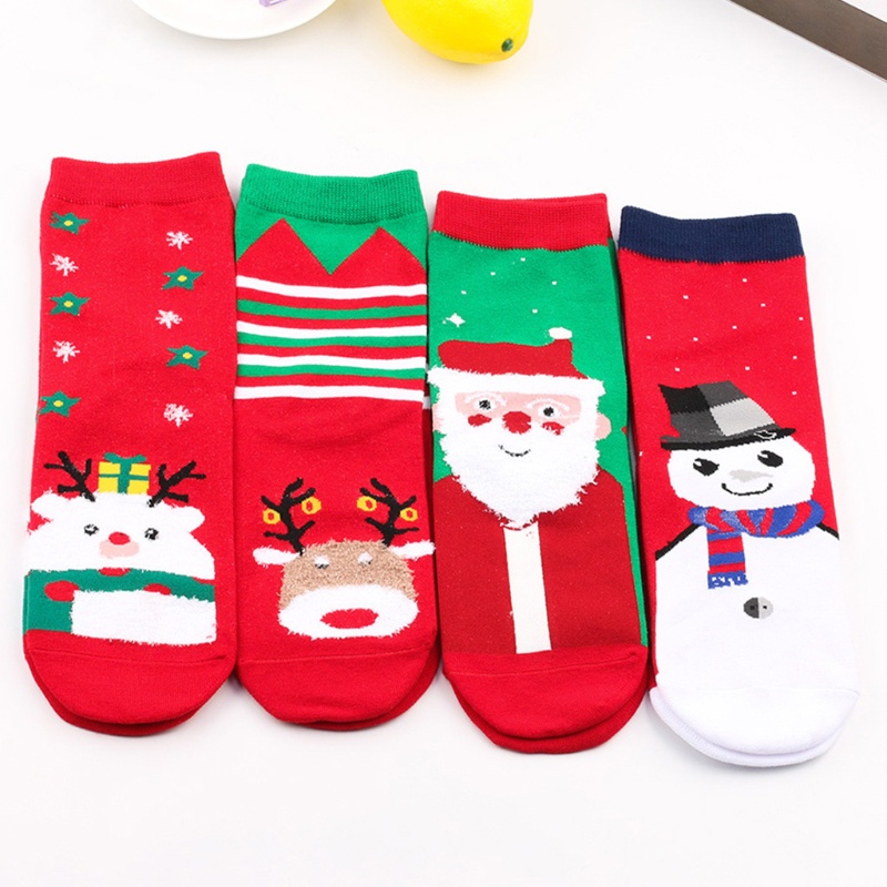 Xiangbao Vớ Thuyền In Họa Tiết Giáng Sinh Nhiều Màu Vui Nhộn Mới Lạ Cho Nữ Casua