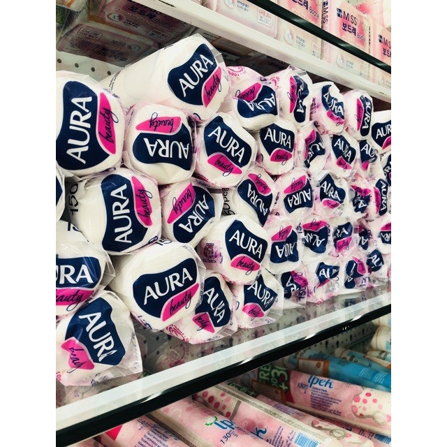 Bông Tẩy Trang Aura Beauty Cotton Pads 150 Miếng - có sẵn