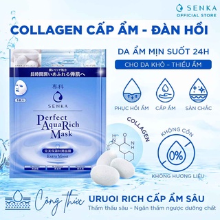 Mặt Nạ Cấp Ẩm Senka Perfect Aqua Rich Extra Moist Mask (25ml)