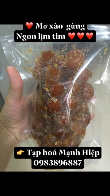 500gram ô mai mơ xào gừng