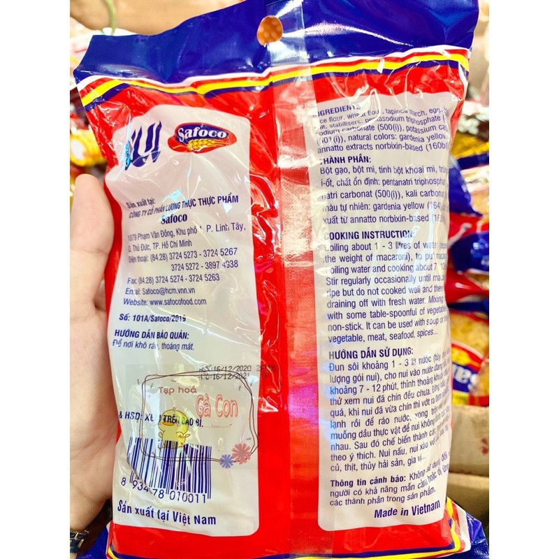 NUI NGẮN SAFOCO GÓI 500GR, NUI CHỮ C | BigBuy360 - bigbuy360.vn