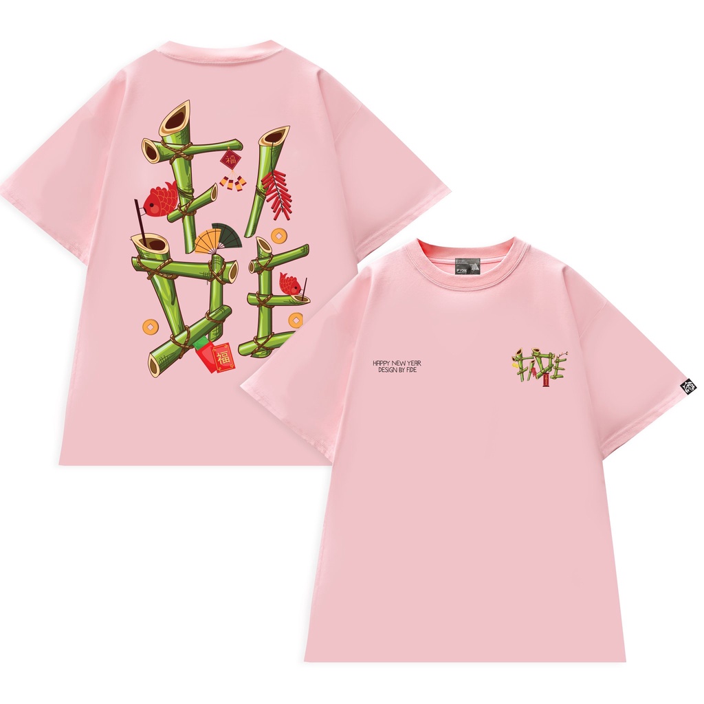 Áo thun tay lỡ FIDE phông unisex nam nữ Signature Cotton oversize form rộng ulzzang TRÚC