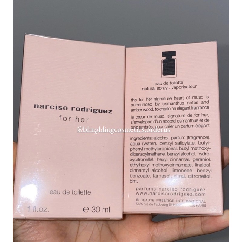 [SALE 55%] Nước hoa Narciso Rogriguez màu đen 30ml $66