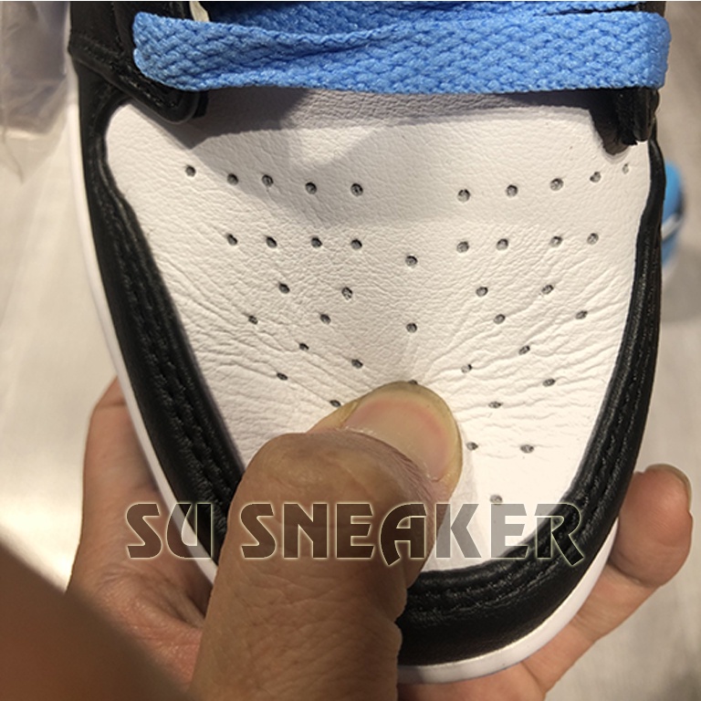 [ Su Sneaker ] Giày thể thao Sneakers Jordan 1 Low Laser Blue ,JD Laser Blue đen trắng gót xanh dương cổ thấp (Full Box) | BigBuy360 - bigbuy360.vn