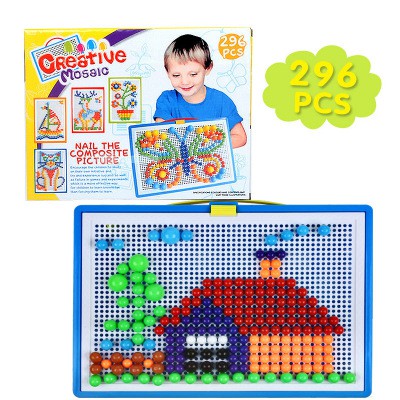Bộ ghép hình nấm nhựa sáng tạo 296pcs