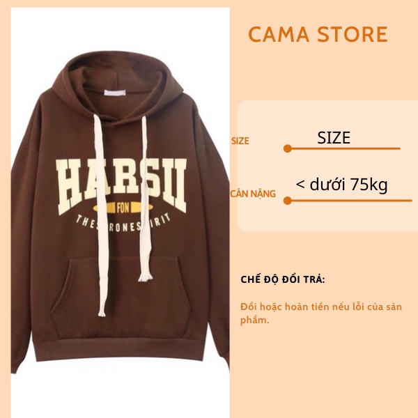 Áo nỉ hoodie nữ form rộng cute hàn quốc CaMa Store M396 | BigBuy360 - bigbuy360.vn