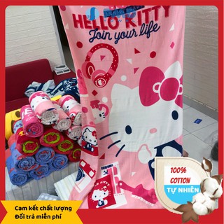 [RẺ ĐẸP] Khăn tắm bông hoạt hình CUTE cao cấp 80x160 bông xén 100% cotton siêu thấm hút, mềm mịn